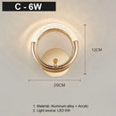 LED Wall Lamp Modern Nordic Sconce by Ljojo for Bedroom Living Room Wall Decor