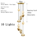 Modern Spanish Marble Chandelier Elegant Bedroom Lighting by Ljojo