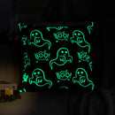 Ljojo Luminous Ghost Print Glow Pillowcase 18x18 Inch Party Decor - Sofa Bed Decoration