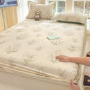 Ljojo 100% Cotton Mattress Protector Cover - Single Piece, Non-slip, Dustproof