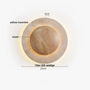 Ljojo LED Wall Sconce Stone Clock Light for Home Decor