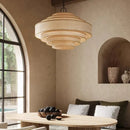 Wabi-Sabi Silk LED Pendant Light Chandelier for B&B Island Loft Decor by Ljojo