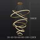 Nordic Ring Chandelier Gold Table Dining Room Pendant Light by Ljojo