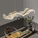 Nordic Designer Wave LED Pendant Lamps Acrylic Hanging Fixture for Home Decor by Ljojo