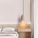 Art Deco Stone Pendant Lamp | Adjustable Wire Suspended Lighting by Ljojo