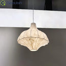 Japanese Wabi Sabi Silk E27 White LED Pendant Light for Living Room by Ljojo