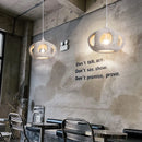 Minimal LED Pendant Light Hollow Resin Art Chandelier for Bedroom Cafe Bar - Ljojo