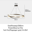 Ljojo LED Chandelier Ring for Home Ceiling Decor Lighting Fixtures