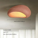 Cream Nordic Wabi Sabi LED Ceiling Light Chandelier for Bedroom Luxury Home Decor Lustre - Ljojo