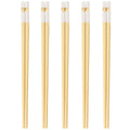 Ljojo Love Alloy Chopsticks Set - Non-Slip, Healthy, Korean Style, 5 Pairs