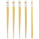 Ljojo Love Alloy Chopsticks Set - Non-Slip, Healthy, Korean Style, 5 Pairs