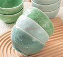 Ljojo 4.5-inch Plum Blossom Ceramic Dining Bowl for High-Temperature Tableware