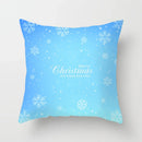 Blue Winter Snowflake Pillowcase for Stylish Christmas Decor by Ljojo