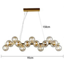 Ljojo Modern Round Metal LED Pendant Light Stylish Minimalist Chandelier for Home Decoration