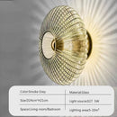 Ljojo Glass Wall Sconce Ambient Bedroom Light Fixture - Indoor Home Decor