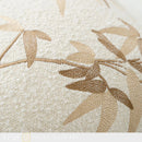 Ljojo Luxury Embroidered Bamboo Cushion Set - 45 * 45cm Square Handmade Pillow
