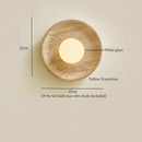 Ljojo LED Wall Lamps: Nordic Minimalism Bedroom & Living Room Light, Yellow Travertine