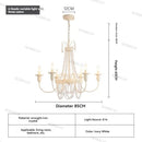 French Cream Style Living Room Chandelier | Princess Room Main Light by Ljojo