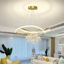 Ljojo Modern Glass Ball Chandelier for Dining Living Room Pendant Lamp Fixtures