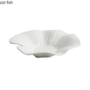 Ljojo Lotus Leaf Ceramic Soup Plate Set for Molecular Cuisine