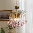 French Vintage Teardrop Glass Chandelier for Classic Dining Room by Ljojo