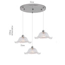 LED Chandelier Light Fixture Chrome Silver Dining Room Kitchen Island Pendant Ljojo Modern Hanging Lamp