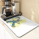Easter Rabbit Print Kitchen Drying Mat Set by Ljojo