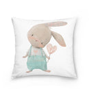 Easter Bunny Polyester Throw Pillow for Home Decor Sofa by Ljojo