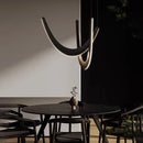 Wabi Sabi Solid Wood Chandelier Pendant Lamp for Living Dining Room by Ljojo