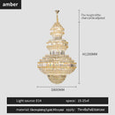 2025 European Duplex Large Chandelier Crystal Lamp for Villa Living Room - Ljojo