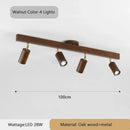 Ljojo Wooden Surveillance Camera LED Pendant Lights Chandeliers for Stylish Minimalist Home Decor