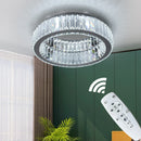 Crystal LED Circle Chandelier Lustre - Modern Bedroom Living Room Ceiling Lamp by Ljojo