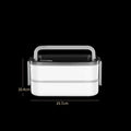 Ljojo 304 Stainless Steel Insulated Lunch Box Microwave Safe for Students at Work