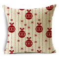Ljojo Merry Christmas Linen Pillowcase Cushion Cover 45x45cm