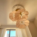 Ljojo Linen Pendant Light Chandelier Stairs Hanging Lamp Suspend Light