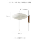 Italian Design Minimalist Flying Saucer Silk LED Wall Lamp for Bedroom Living Room by Ljojo