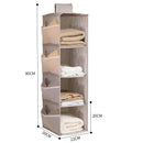 Ljojo™ Multi-layer Folding Hanging Storage Organizer for Bras, Underwear, Socks, and Clothes