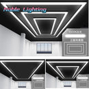 Ljojo 4.8X2.4M Hexagon LED Light Bar for Garage Ceiling
