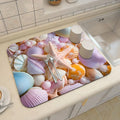 Ljojo 3D Visual Effect Drain Mat - Absorbent, Non-Slip, Anti-Mildew Kitchen Tableware Mat