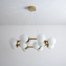 Glass Bubble Chandelier Suspension Pendant Lamp Hanging Light for Bedroom Dining Living Room by Ljojo
