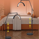 16 Inch LED Half Moon Lash Light 3000K-6000K Floor Ring Lamp for Beauty and Skincare by Ljojo