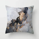 Ljojo Marble Ocean Sea Pattern Polyester Throw Pillow Cover - Home Sofa Decor