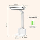 Ljojo LED Desk Lamp 3 Levels Dimmable Touch Night Light USB Rechargeable Eye Protection