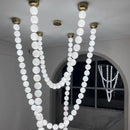 Elegant Glass Gold Pendant Light by Ljojo for Living Room Staircase Foyer