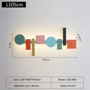 Ljojo Macaron Wall Light for Living Room and Bedroom LED Decoration