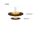 Ljojo American Circular Villa Metal LED Pendant Light Luxury Vintage Chandelier