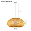 Bamboo Chandelier Pendant Light - Traditional Southeast Asian Style for Tea Room Decor by Ljojo