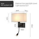 Wall Lamps Wabi-sabi Modern LED Chandeliers for Home Decoration Study Villa Hotel Bedside by Ljojo