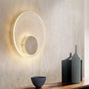 LED Nordic Luxury Circular Marble Brass Wall Light for Living Room Ljojo
