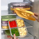 Ljojo Refrigerator Fresh-keeping Box 3/4/6 Grids Onion Garlic Pepper Storage Organizer